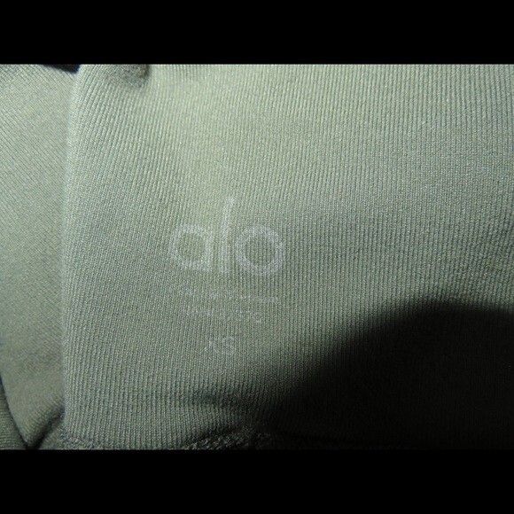 Alo Yoga Leggings Olive Green High Waisted Moto Full Length Workout Extra Small - Picture 7 of 9